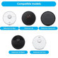 Replacement set for Xiaomi Roborock S5 Max, S6, S6 MaxV, S6 Pure, Xiaowa E3 (2x Main brush, 4x Filter, 4x Side brush - White)