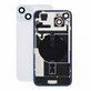 Rear Housing Glass for iPhone 15 Plus, Blue, Pulled A