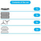 Replacement set for Xiaomi Robot Vacuum S10, S10 EU, S12 (1x Main brush, 2x Filters, 2x Side brushes, 2x Mop cloths)