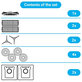 Replacement set for Xiaomi Robot Vacuum X10 (1x Main brush, 2x Filters, 2x Side brushes, 2x Mop cloths, 2x Dust bags)