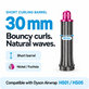 Short Curling Barrel for Dyson Airwrap HS01, HS05, 30 mm, Nickel / Fuchsia