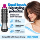 Small Round Volumizing Brush for Dyson Airwrap HS01, HS05, Iron / Fuchsia