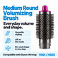 Medium Round Volumizing Brush for Dyson Airwrap HS01, HS05, Iron / Fuchsia