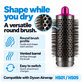 Medium Round Volumizing Brush for Dyson Airwrap HS01, HS05, Iron / Fuchsia