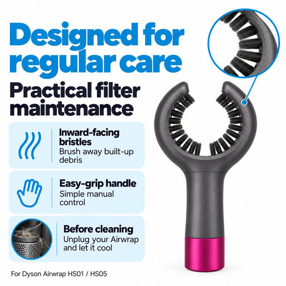 Filter Cleaning Brush for Dyson Airwrap HS01, HS05