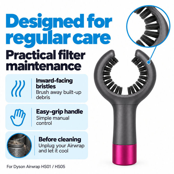 Filter Cleaning Brush for Dyson Airwrap HS01, HS05