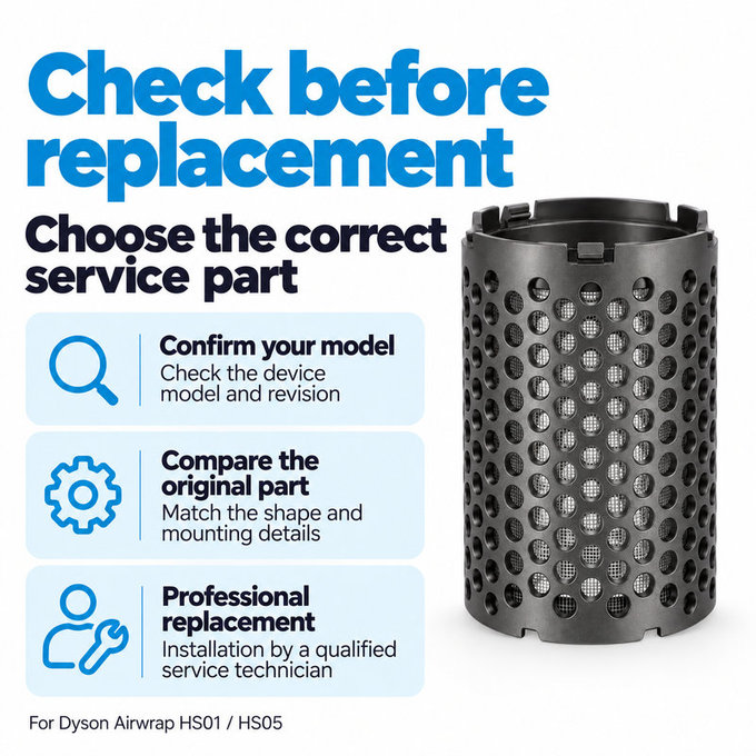 Internal Filter Mesh for Dyson Airwrap HS01, HS05