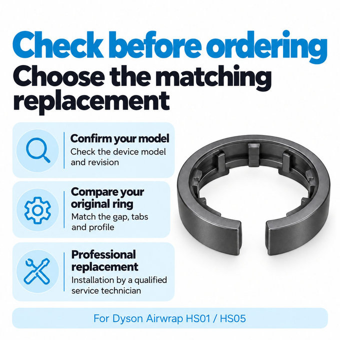 Attachment Lock Ring for Dyson Airwrap HS01, HS05
