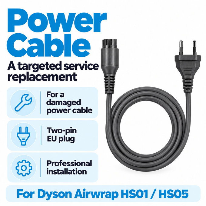 Power Cable for Dyson Airwrap HS01, HS05