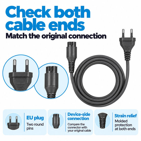 Power Cable for Dyson Airwrap HS01, HS05