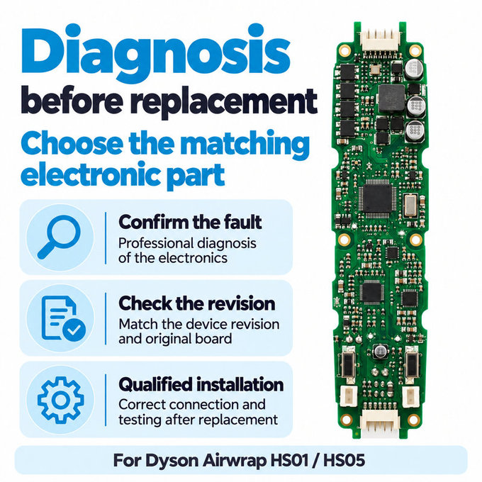 Motherboard PCB for Dyson Airwrap HS01, HS05
