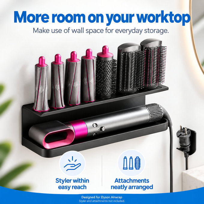 Wall Holder for Dyson Airwrap