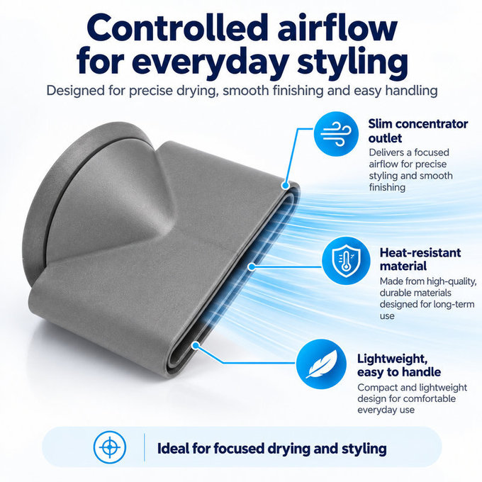 Styling Concentrator for Dyson Supersonic HD01, HD03, HD07, HD15, HD16