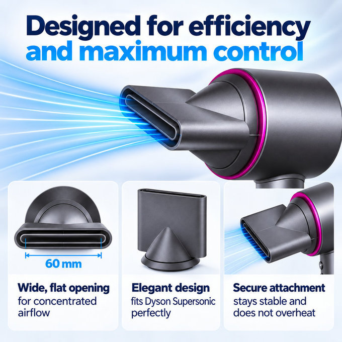 Styling Concentrator for Dyson Supersonic HD01, HD03, HD07, HD15, HD16