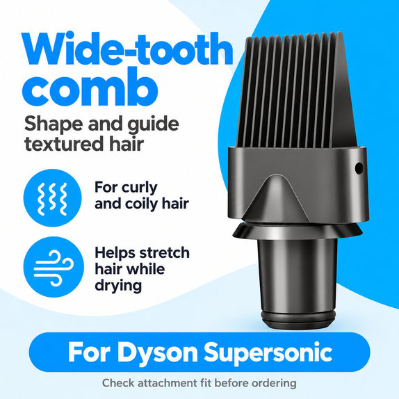 Wide-Tooth Comb for Dyson Supersonic HD01, HD03, HD07, HD15, HD16