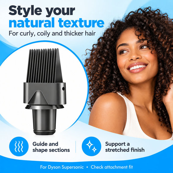 Wide-Tooth Comb for Dyson Supersonic HD01, HD03, HD07, HD15, HD16