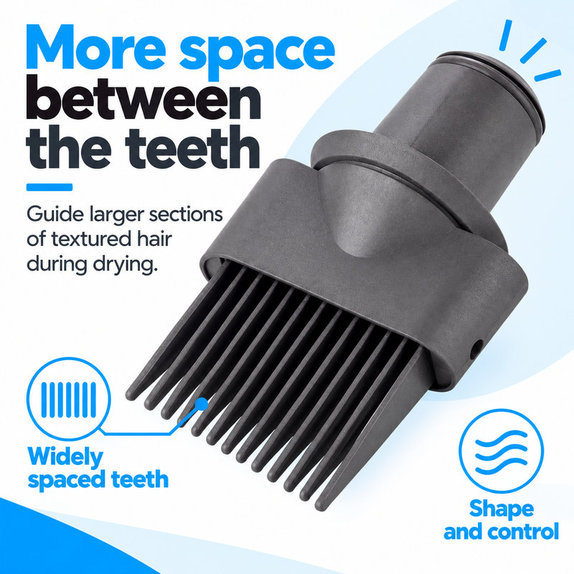 Wide-Tooth Comb for Dyson Supersonic HD01, HD03, HD07, HD15, HD16