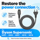 Power Cable for Dyson Supersonic HD01, HD03, HD07, HD15, HD16
