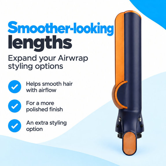 Hair Straightening Attachment for Dyson Airwrap HS01, HS05, HS08