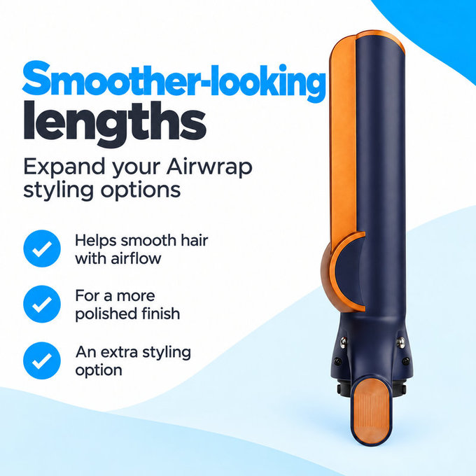 Hair Straightening Attachment for Dyson Airwrap HS01, HS05, HS08