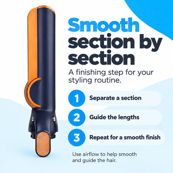 Hair Straightening Attachment for Dyson Airwrap HS01, HS05, HS08