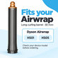 Long Curling Barrel for Dyson Airwrap HS01, HS05, 30 mm, Nickel / Copper