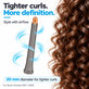 Long Curling Barrel for Dyson Airwrap HS01, HS05, 20 mm, Nickel / Copper