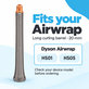 Long Curling Barrel for Dyson Airwrap HS01, HS05, 20 mm, Nickel / Copper