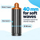Short Curling Barrel for Dyson Airwrap HS01, HS05, 40 mm, Nickel / Copper