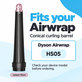 Conical Curling Barrel for Dyson Airwrap HS05, Jasper Plum