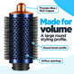 Large Round Volumizing Brush for Dyson Airwrap HS01, HS05, Prussian Blue / Rich Copper