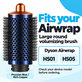 Large Round Volumizing Brush for Dyson Airwrap HS01, HS05, Prussian Blue / Rich Copper
