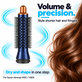 Small Round Volumizing Brush for Dyson Airwrap HS01, HS05, Prussian Blue / Rich Copper