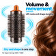 Medium Round Volumizing Brush for Dyson Airwrap HS01, HS05, Nickel / Copper