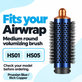Medium Round Volumizing Brush for Dyson Airwrap HS01, HS05, Prussian Blue / Rich Copper