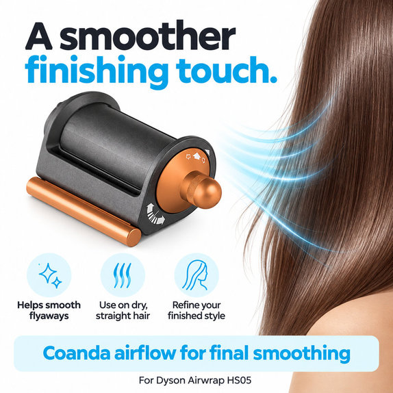 Coanda Smoothing Dryer for Dyson Airwrap HS05, Nickel / Copper
