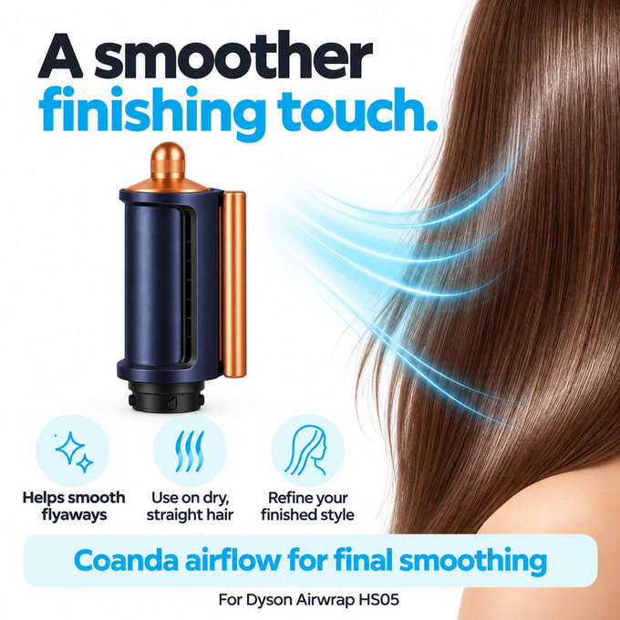 Coanda Smoothing Dryer for Dyson Airwrap HS05, Prussian Blue / Rich Copper