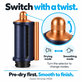 Coanda Smoothing Dryer for Dyson Airwrap HS05, Prussian Blue / Rich Copper