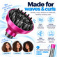 Wave + Curl Diffuser for Dyson Airwrap HS05, Fuchsia
