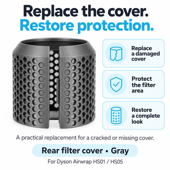 Rear Filter Cover for Dyson Airwrap HS01, HS05