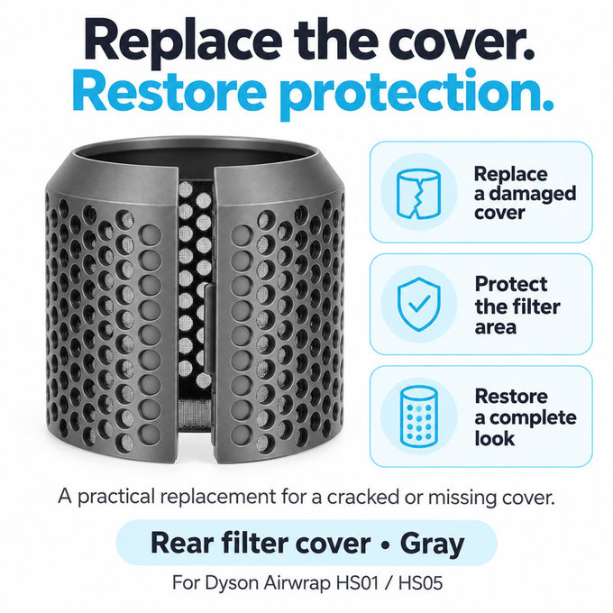 Rear Filter Cover for Dyson Airwrap HS01, HS05