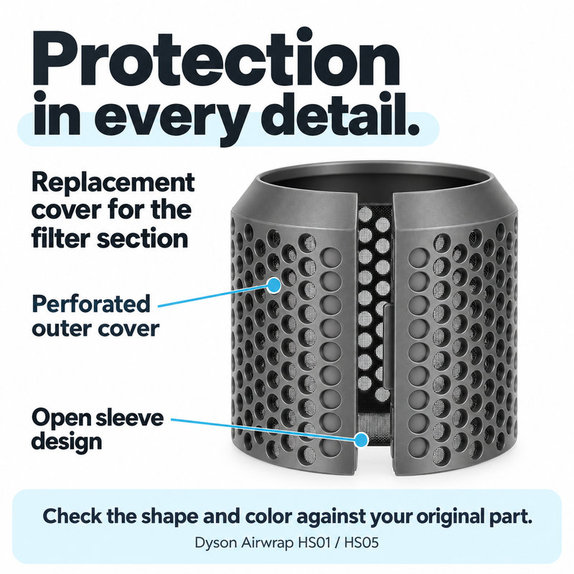 Rear Filter Cover for Dyson Airwrap HS01, HS05