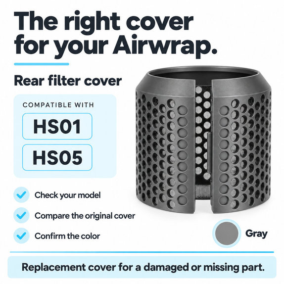 Rear Filter Cover for Dyson Airwrap HS01, HS05