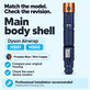Main Body Shell for Dyson Airwrap HS01, HS05, Prussian Blue / Rich Copper