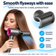 Flyaway Smoothing Attachment for Dyson Supersonic HD01, HD03, HD07, HD15, HD16, Black