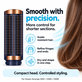Small Firm Smoothing Brush for Dyson Airwrap HS01, HS05, HS08, Prussian Blue / Rich Copper