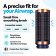Small Firm Smoothing Brush for Dyson Airwrap HS01, HS05, HS08, Prussian Blue / Rich Copper