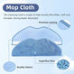 Mop Cloth, 2pcs for Rowenta X-plorer S75s, S75s+