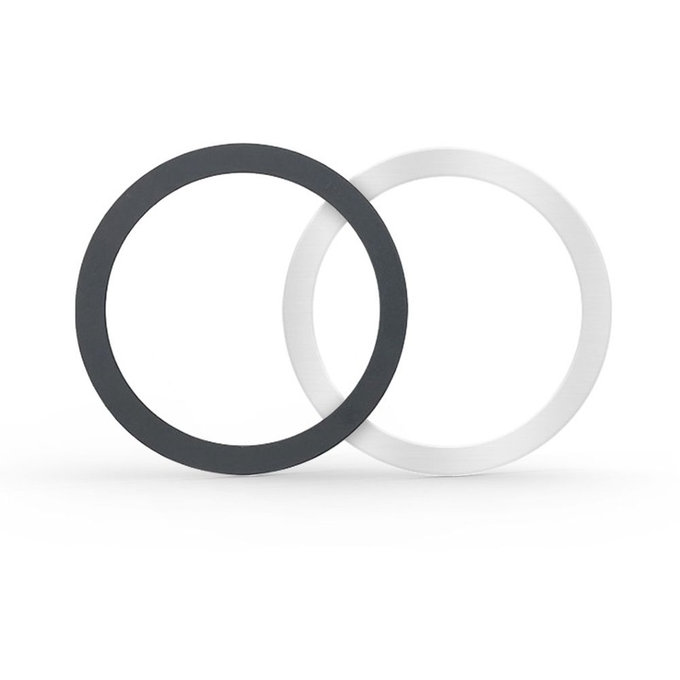 Magnetic MagSafe ring MagMat MagSafe 2-PACK Black &, silver, Tech-Protect