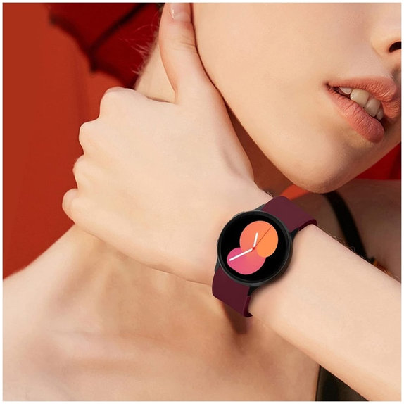 Strap Iconband for Samsung Watch 4 / 5 / 5 Pro / 6 / 7 / FE, burgundy, Tech-Protect